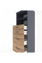 Hyperion Dolap 2 Raflı 4 Çekmeceli 60x44x163 - S53M066V6B