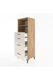 Hyperion Dolap 2 Raflı 4 Çekmeceli 60x44x163 - S53M066V7B