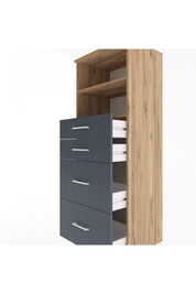 Hyperion Dolap 2 Raflı 4 Çekmeceli 60x44x163 - S53M066V8B