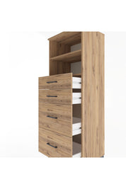 Hyperion Dolap 2 Raflı 4 Çekmeceli 60x44x163 - S53M066V9B