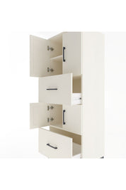 Hyperion Dolap 3 Raflı 2 Çekmeceli 4 Kapaklı 60x44x163 - S53M067V1B