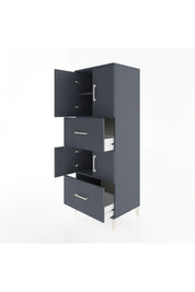 Hyperion Dolap 3 Raflı 2 Çekmeceli 4 Kapaklı 60x44x163 - S53M067V5B