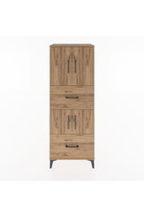 Hyperion Dolap 3 Raflı 2 Çekmeceli 4 Kapaklı 60x44x163