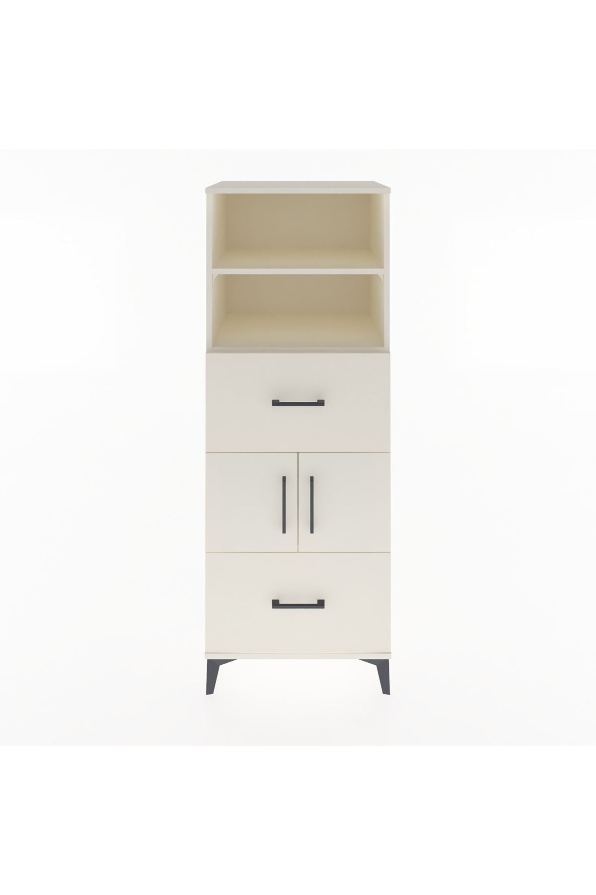 Hyperion Dolap 3 Raflı 2 Çekmeceli 2 Kapaklı 60x44x163 - S53M068V1B