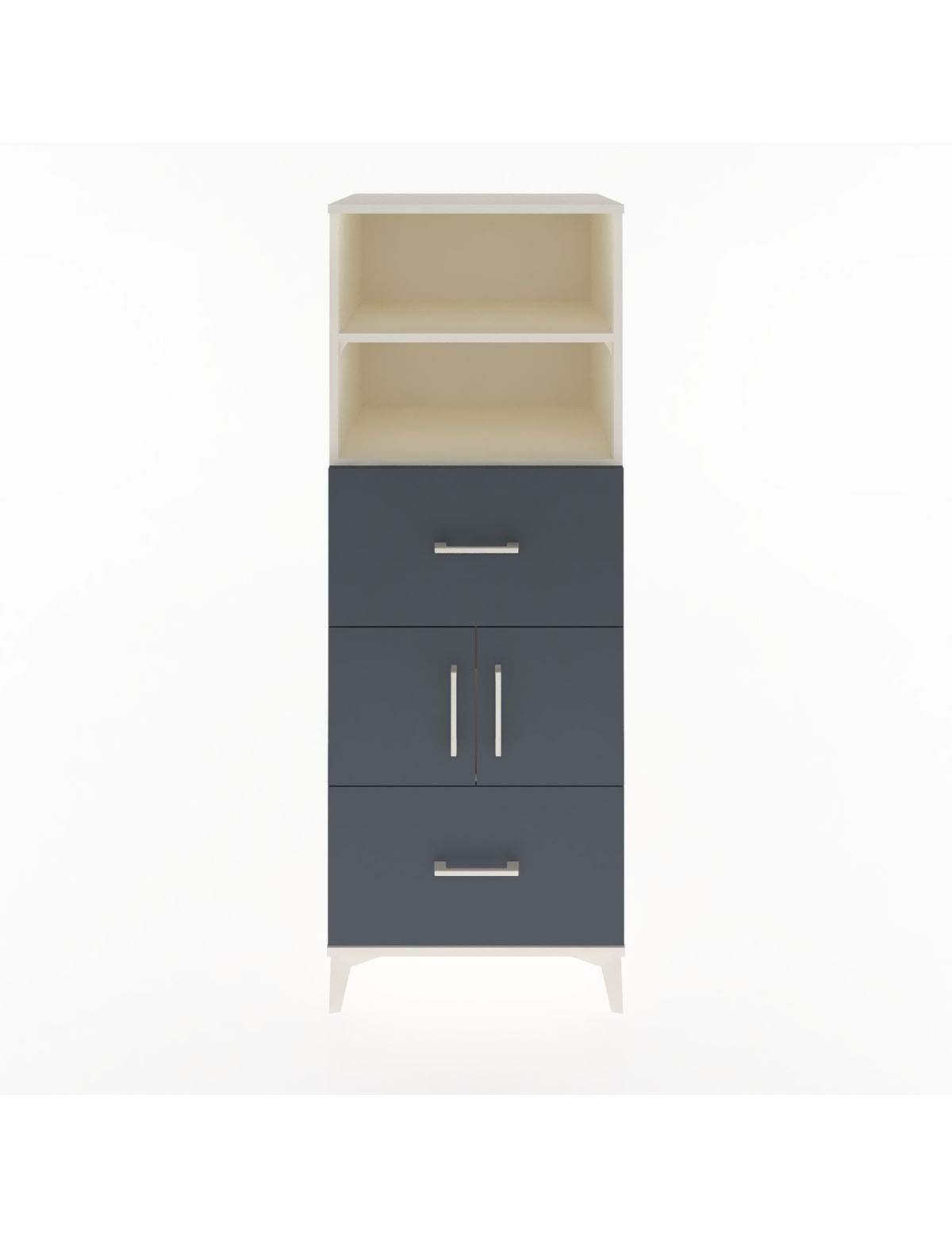 Hyperion Dolap 3 Raflı 2 Çekmeceli 2 Kapaklı 60x44x163 - S53M068V2B