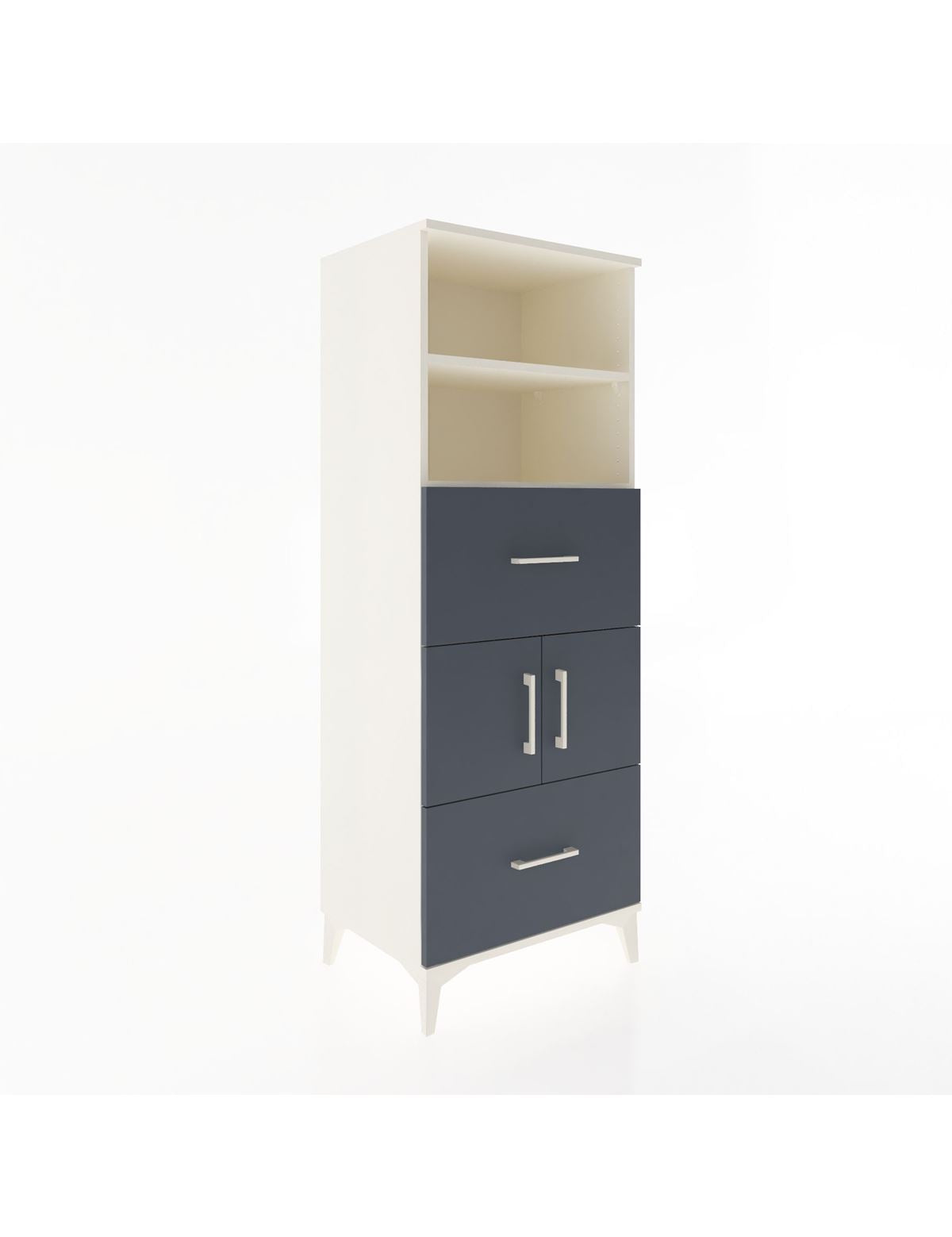 Hyperion Dolap 3 Raflı 2 Çekmeceli 2 Kapaklı 60x44x163 - S53M068V2B