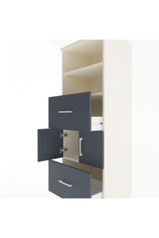 Hyperion Dolap 3 Raflı 2 Çekmeceli 2 Kapaklı 60x44x163 - S53M068V2B