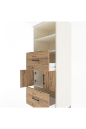 Hyperion Dolap 3 Raflı 2 Çekmeceli 2 Kapaklı 60x44x163 - S53M068V3B