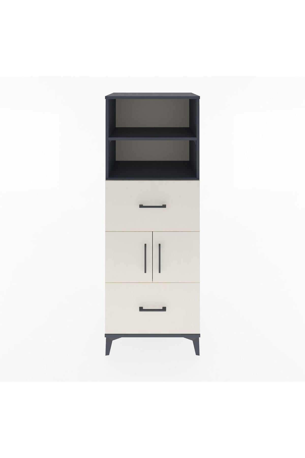 Hyperion Dolap 3 Raflı 2 Çekmeceli 2 Kapaklı 60x44x163 - S53M068V4B
