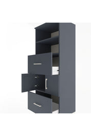 Hyperion Dolap 3 Raflı 2 Çekmeceli 2 Kapaklı 60x44x163 - S53M068V5B