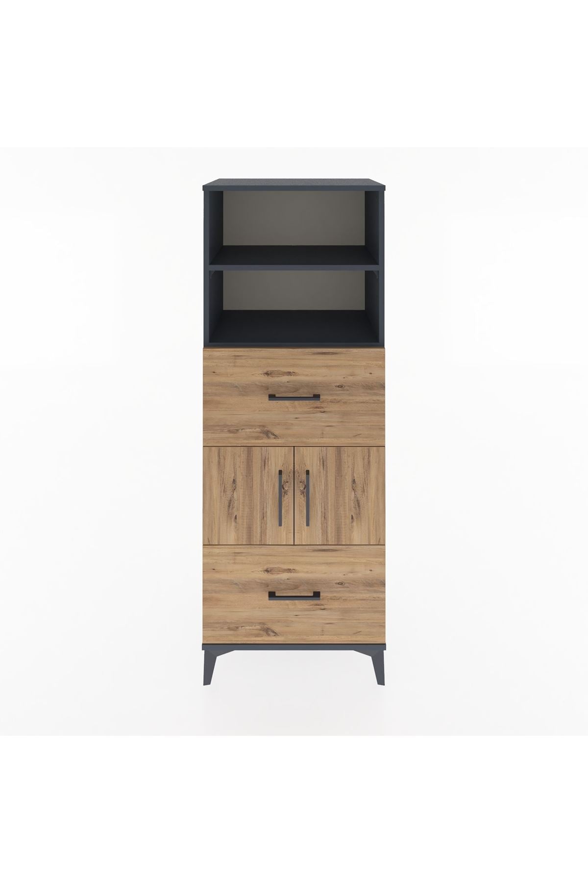 Hyperion Dolap 3 Raflı 2 Çekmeceli 2 Kapaklı 60x44x163 - S53M068V6B