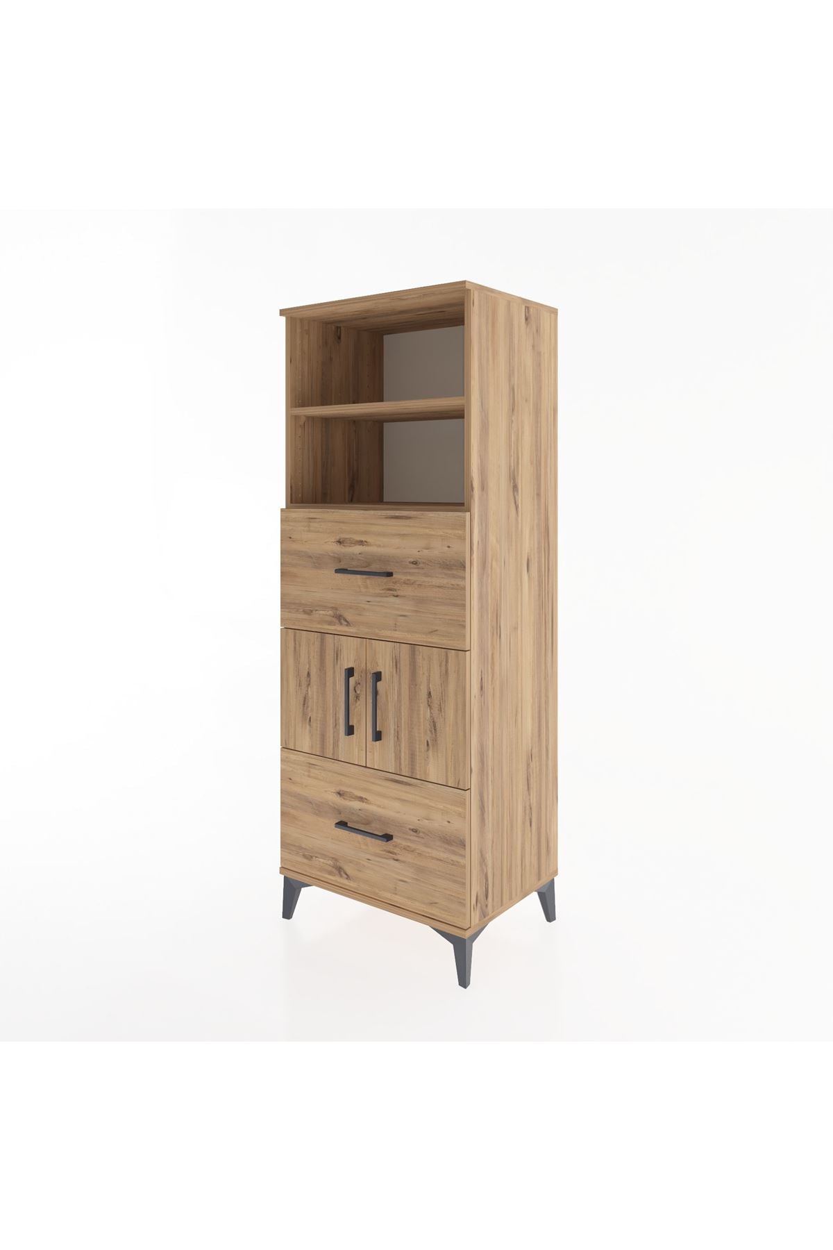 Hyperion Dolap 3 Raflı 2 Çekmeceli 2 Kapaklı 60x44x163 - S53M068V9B