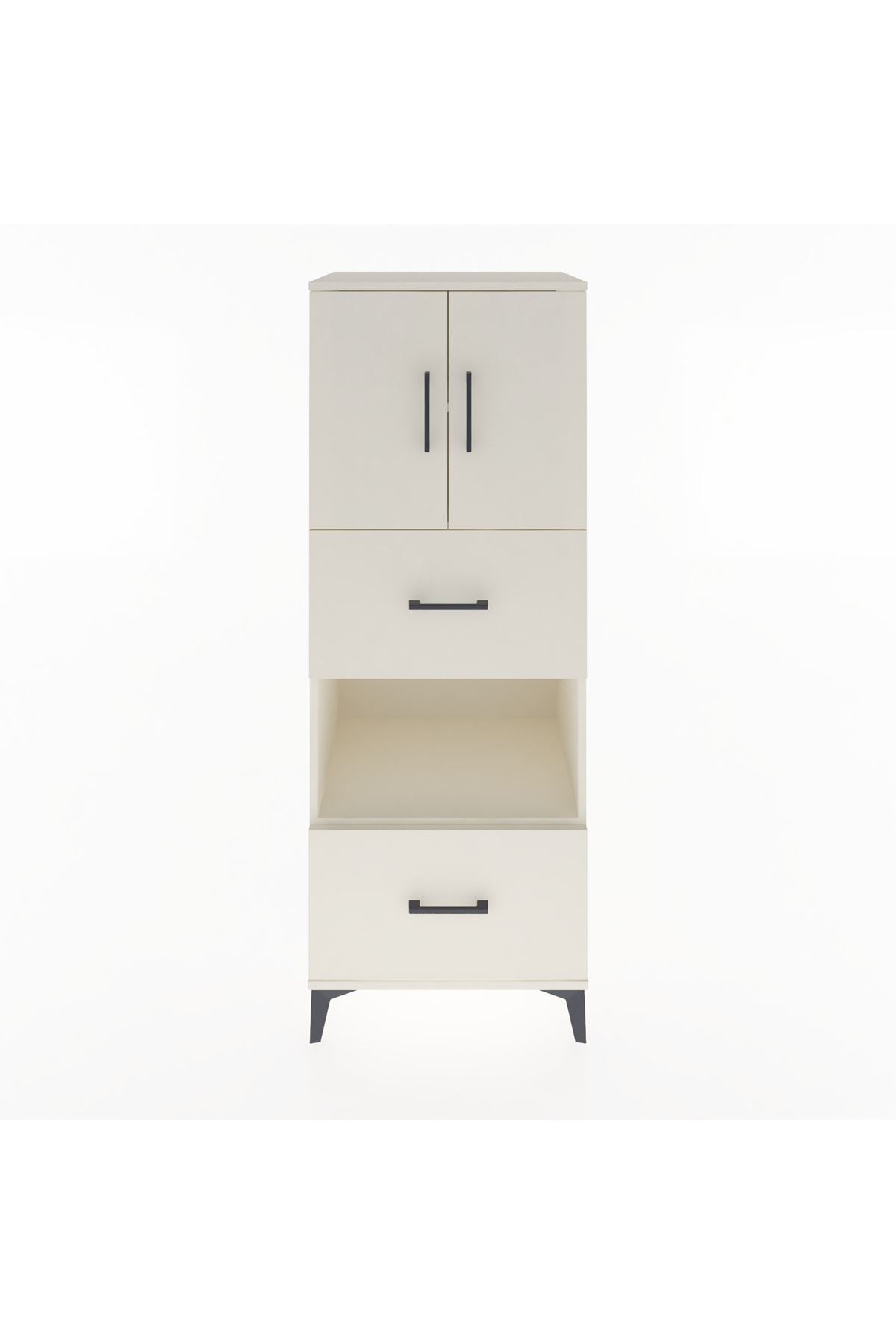 Hyperion Dolap 3 Raflı 2 Çekmeceli 2 Kapaklı 60x44x163 - S53M069V1B