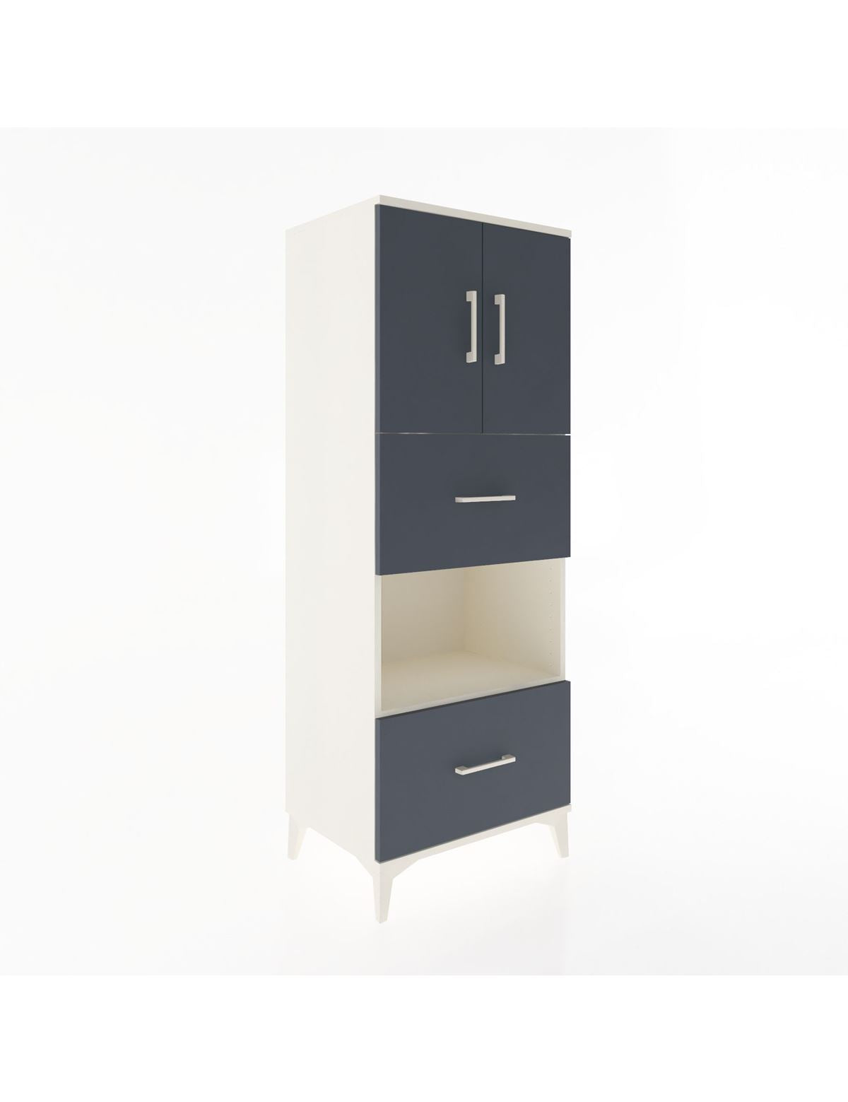 Hyperion Dolap 3 Raflı 2 Çekmeceli 2 Kapaklı 60x44x163 - S53M069V2B