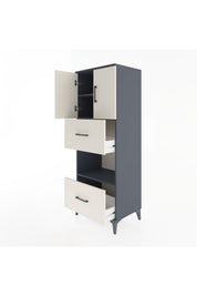 Hyperion Dolap 3 Raflı 2 Çekmeceli 2 Kapaklı 60x44x163 - S53M069V4B