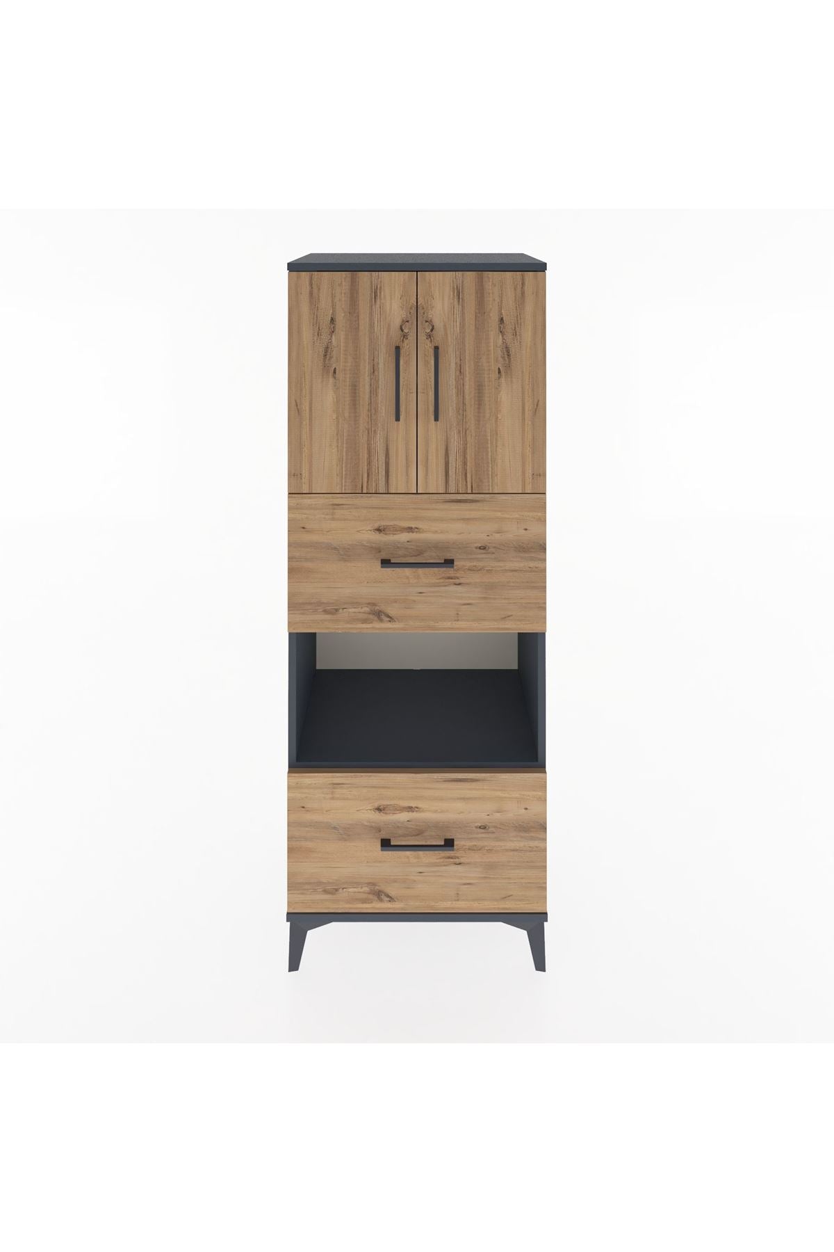 Hyperion Dolap 3 Raflı 2 Çekmeceli 2 Kapaklı 60x44x163 - S53M069V6B