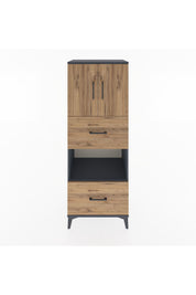 Hyperion Dolap 3 Raflı 2 Çekmeceli 2 Kapaklı 60x44x163 - S53M069V6B