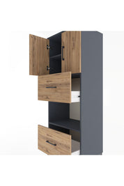 Hyperion Dolap 3 Raflı 2 Çekmeceli 2 Kapaklı 60x44x163 - S53M069V6B