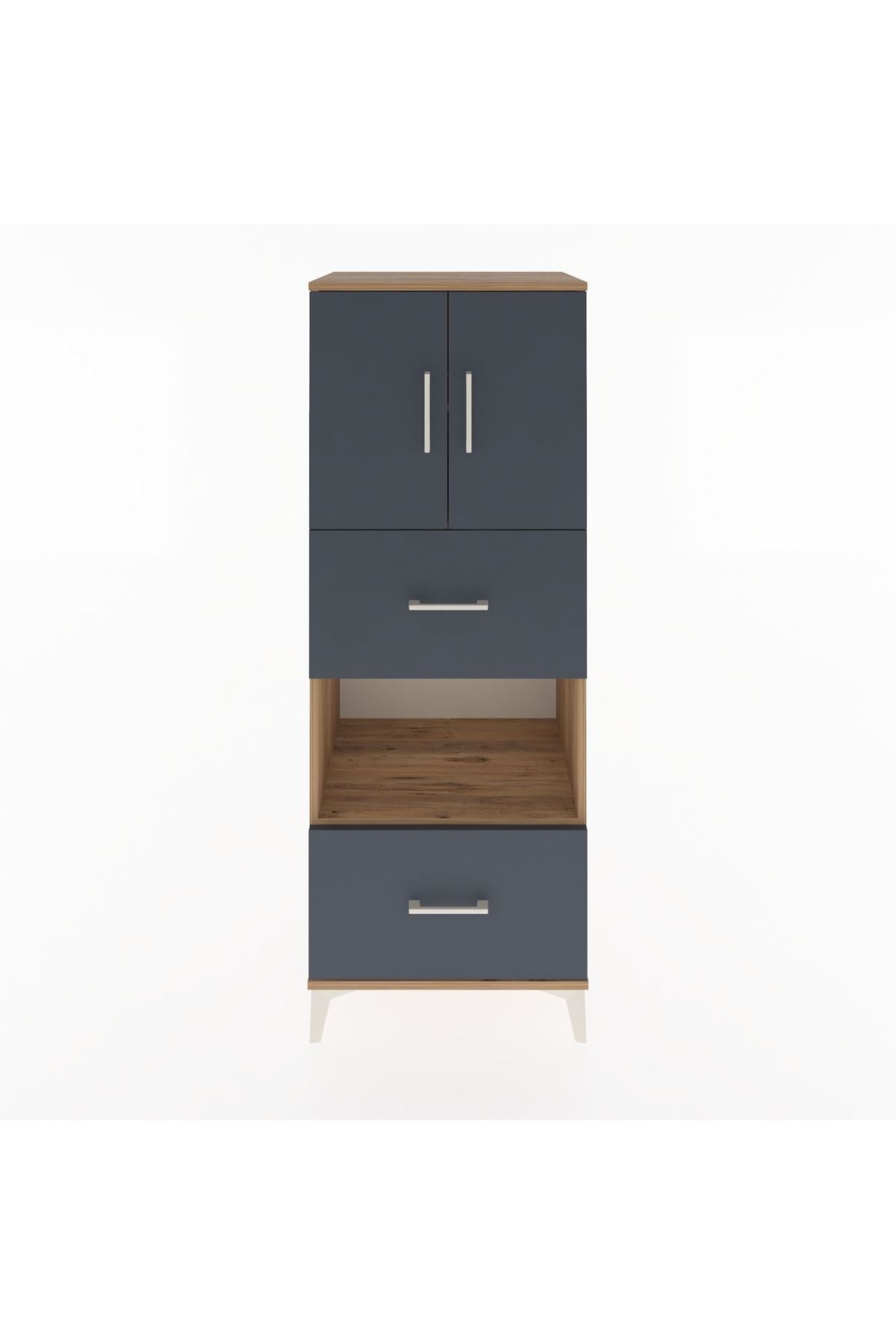 Hyperion Dolap 3 Raflı 2 Çekmeceli 2 Kapaklı 60x44x163 - S53M069V8B