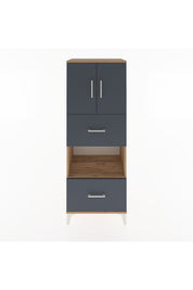 Hyperion Dolap 3 Raflı 2 Çekmeceli 2 Kapaklı 60x44x163 - S53M069V8B