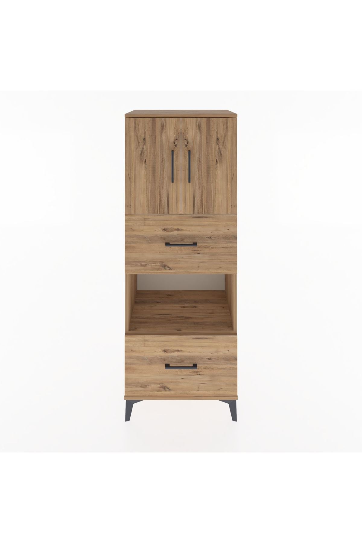 Hyperion Dolap 3 Raflı 2 Çekmeceli 2 Kapaklı 60x44x163 - S53M069V9B