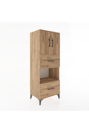 Hyperion Dolap 3 Raflı 2 Çekmeceli 2 Kapaklı 60x44x163 - S53M069V9B