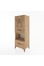 Hyperion Dolap 3 Raflı 2 Çekmeceli 2 Kapaklı 60x44x163 - S53M069V9B