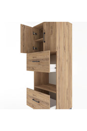 Hyperion Dolap 3 Raflı 2 Çekmeceli 2 Kapaklı 60x44x163 - S53M069V9B