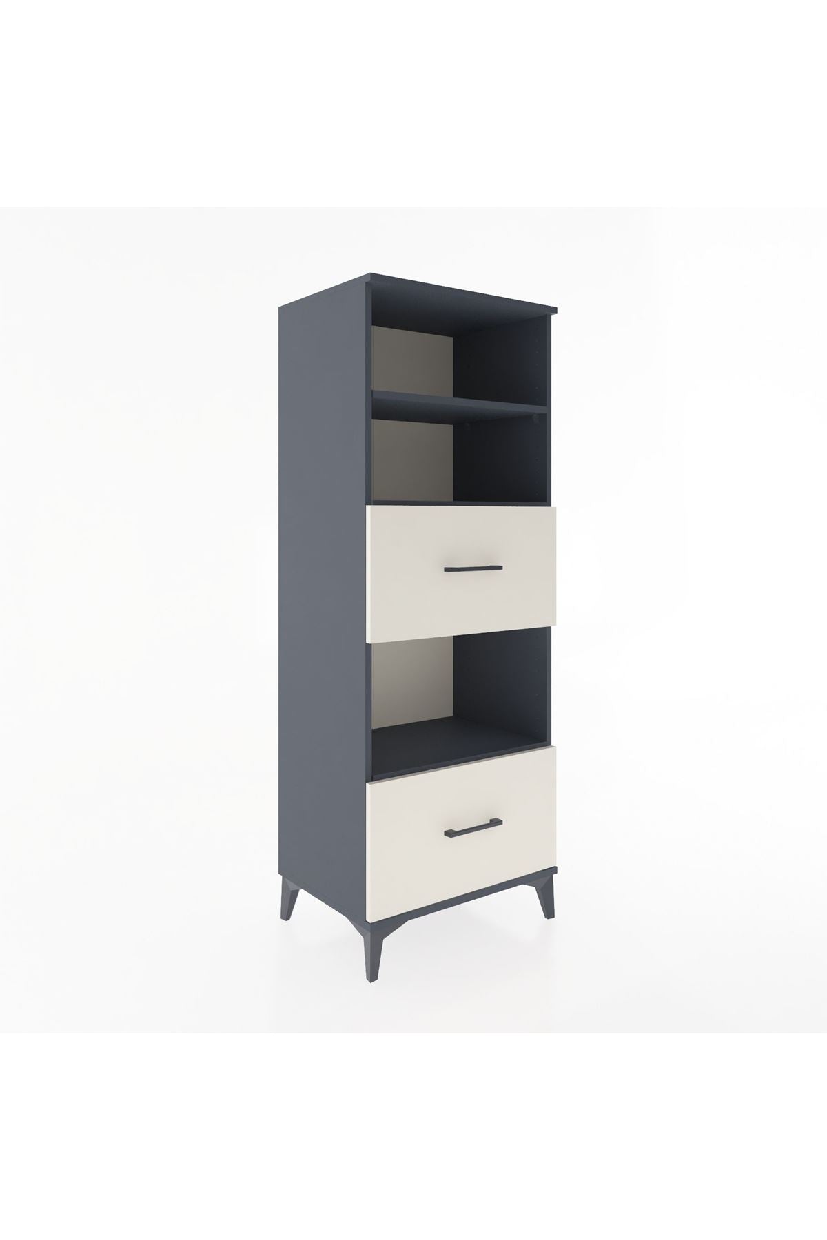 Hyperion Dolap 3 Raflı 2 Çekmeceli 60x44x163 - S53M070V4B