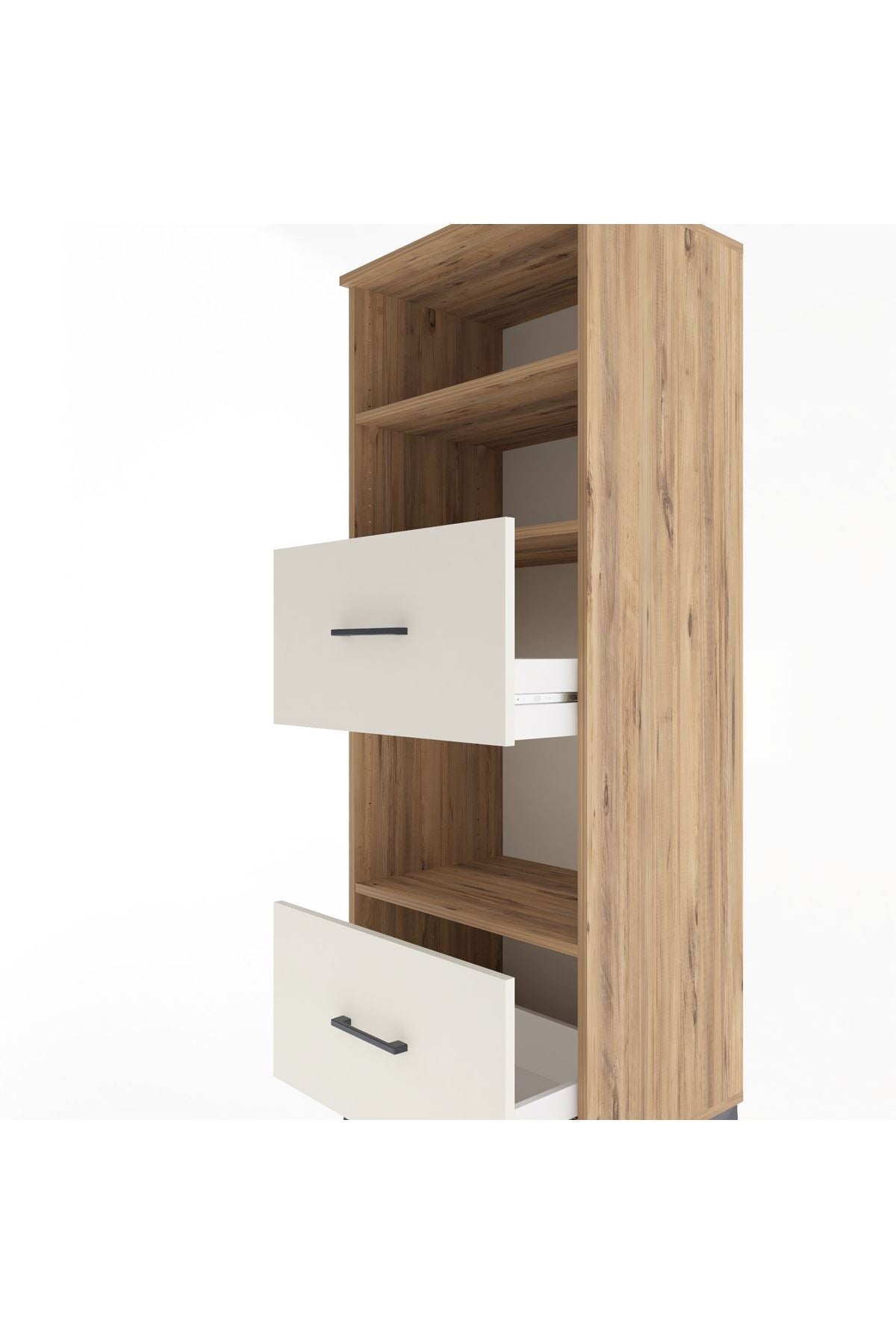 Hyperion Dolap 3 Raflı 2 Çekmeceli 60x44x163 - S53M070V7B