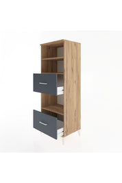 Hyperion Dolap 3 Raflı 2 Çekmeceli 60x44x163 - S53M070V8B