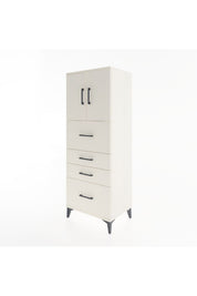 Hyperion Dolap 2 Raflı 4 Çekmeceli 2 Kapaklı 60x44x163 - S53M071V1B