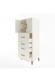 Hyperion Dolap 2 Raflı 4 Çekmeceli 2 Kapaklı 60x44x163 - S53M071V1B