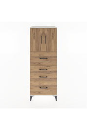 Hyperion Dolap 2 Raflı 4 Çekmeceli 2 Kapaklı 60x44x163 - S53M071V3B