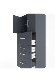 Hyperion Dolap 2 Raflı 4 Çekmeceli 2 Kapaklı 60x44x163 - S53M071V5B