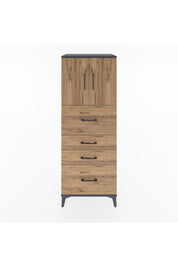 Hyperion Dolap 2 Raflı 4 Çekmeceli 2 Kapaklı 60x44x163 - S53M071V6B