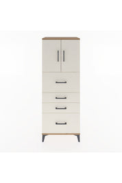 Hyperion Dolap 2 Raflı 4 Çekmeceli 2 Kapaklı 60x44x163 - S53M071V7B