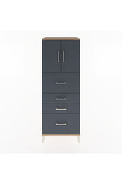 Hyperion Dolap 2 Raflı 4 Çekmeceli 2 Kapaklı 60x44x163 - S53M071V8B