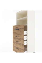 Hyperion Dolap 2 Raflı 4 Çekmeceli 60x44x163 - S53M072V3B