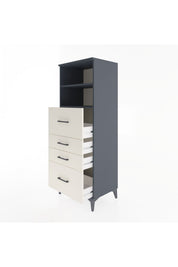 Hyperion Dolap 2 Raflı 4 Çekmeceli 60x44x163 - S53M072V4B