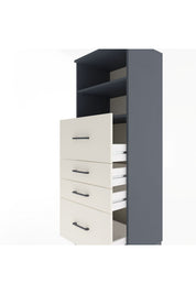 Hyperion Dolap 2 Raflı 4 Çekmeceli 60x44x163 - S53M072V4B