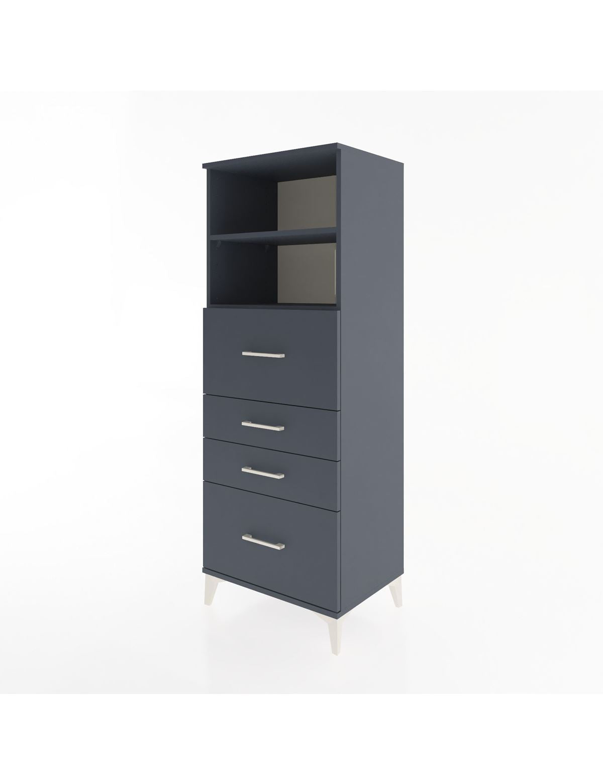 Hyperion Dolap 2 Raflı 4 Çekmeceli 60x44x163 - S53M072V5B
