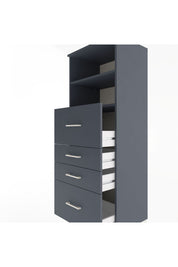 Hyperion Dolap 2 Raflı 4 Çekmeceli 60x44x163 - S53M072V5B