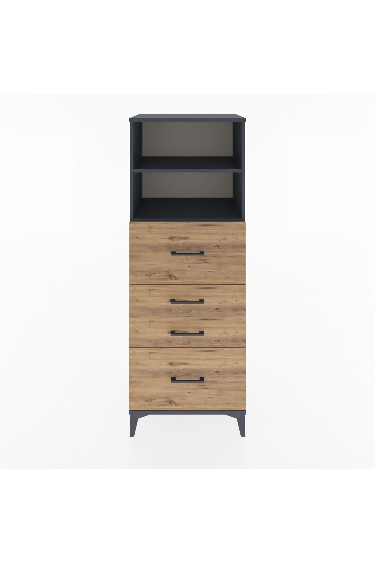 Hyperion Dolap 2 Raflı 4 Çekmeceli 60x44x163 - S53M072V6B
