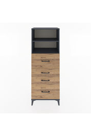 Hyperion Dolap 2 Raflı 4 Çekmeceli 60x44x163 - S53M072V6B