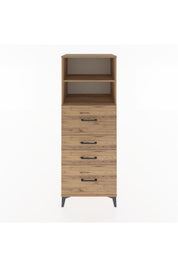 Hyperion Dolap 2 Raflı 4 Çekmeceli 60x44x163 - S53M072V9B