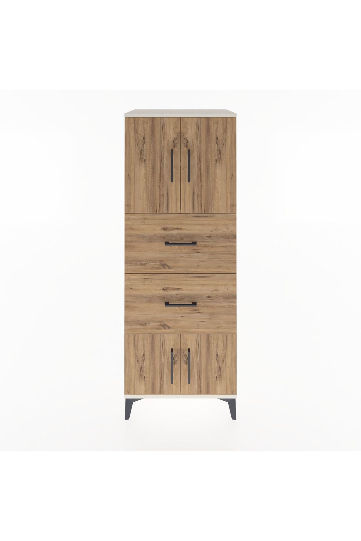 Hyperion Dolap 2 Raflı 2 Çekmeceli 4 Kapaklı 60x44x163 - S53M073V3B