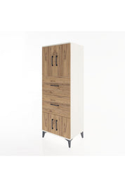 Hyperion Dolap 2 Raflı 2 Çekmeceli 4 Kapaklı 60x44x163 - S53M073V3B