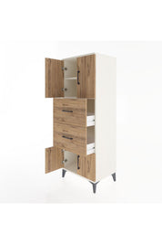 Hyperion Dolap 2 Raflı 2 Çekmeceli 4 Kapaklı 60x44x163 - S53M073V3B