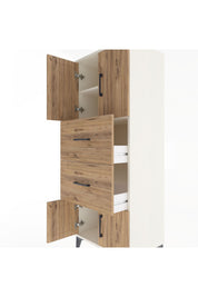 Hyperion Dolap 2 Raflı 2 Çekmeceli 4 Kapaklı 60x44x163 - S53M073V3B